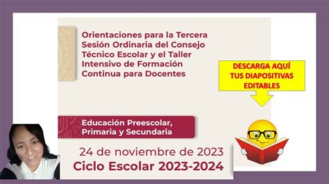 Diapositivas Para Consejo T Cnico Escolar Tercera Sesi N Noviembre