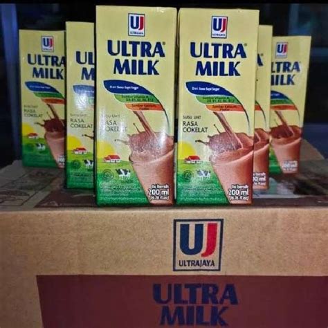 Jual Susu Ultramilk 200 Ml Ultra Milk 200 Ml 1 Dus Isi 24 Pcs Coklat