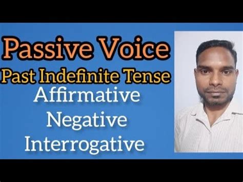 Past Indefinite Tense Passive Voice Double Grammar Dose R B Yadav