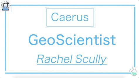 Interview With A Geoscientist Rachel Scully Youtube