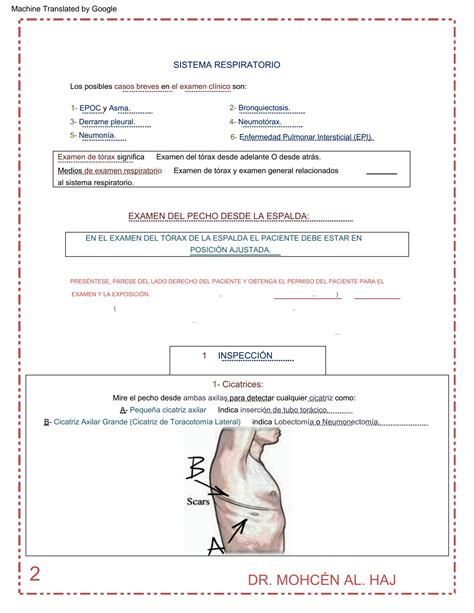 SOLUTION Sistema Respiratorio Cap Tulo De Examen Chest 1 Collage Of