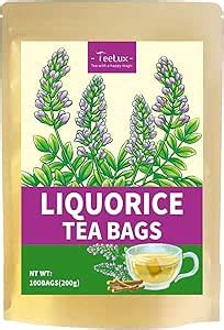 TeeLux Liquorice Tea Bags 100 Count Pure Natural Liquorice Roots