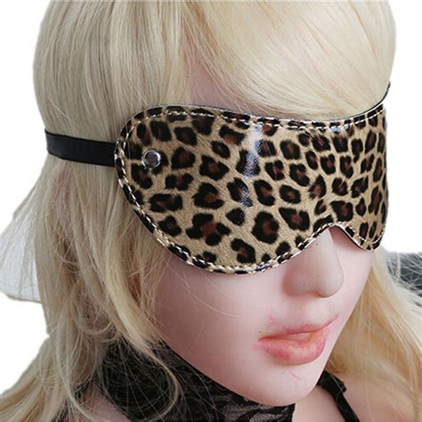 Adult Sex Toys Party Mask Shade Sleep Goggles Leopard Plush Goggles Bdsm Bondage Bdsm Set Sex