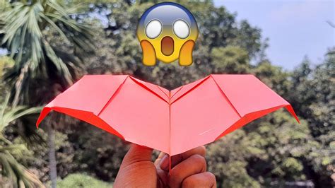 How To Make Paper Flapping Bat Airplane Making Origami Airplane That