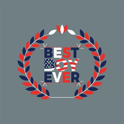 Best Boy Ever Usa Flag T Shirt Design Poster Print Postcard And