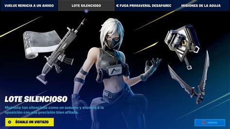 Nuevo Lote Skin Silencio En La Nueva Tienda De Fortnite Youtube