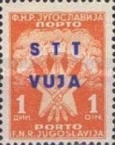 Stamp Yugoslavia Postage Due Overprint Trieste Zone B Yugoslavia