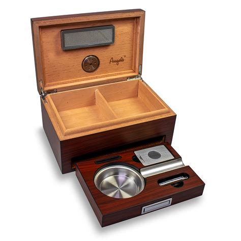 Angelo Humidor Set Braun