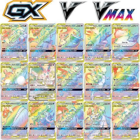 Купить Новые карты покемонов Shining VSTAR GX EX VMAX MEGA TAG TEAM