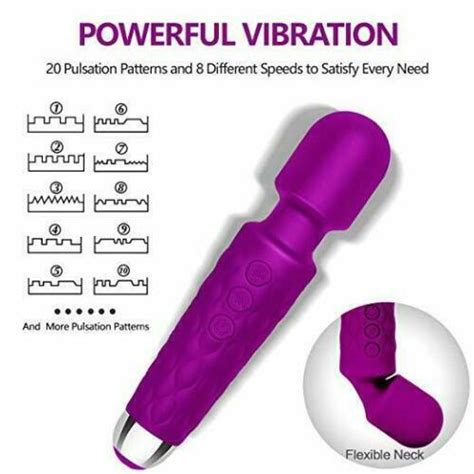 6 Personal Massage Multi Speed Neck Full Body Wand Massager Vibrator