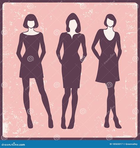Fashion Models Cartoon Vector | CartoonDealer.com #18565017