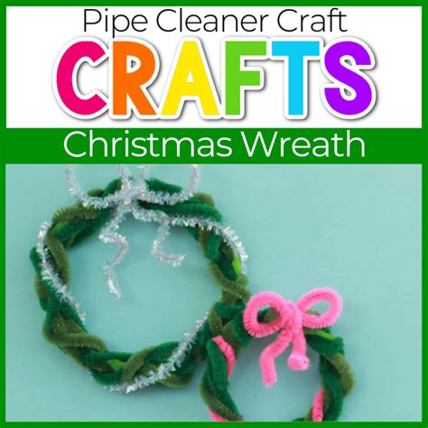 Easy DIY Christmas Pipe Cleaner Wreath Craft
