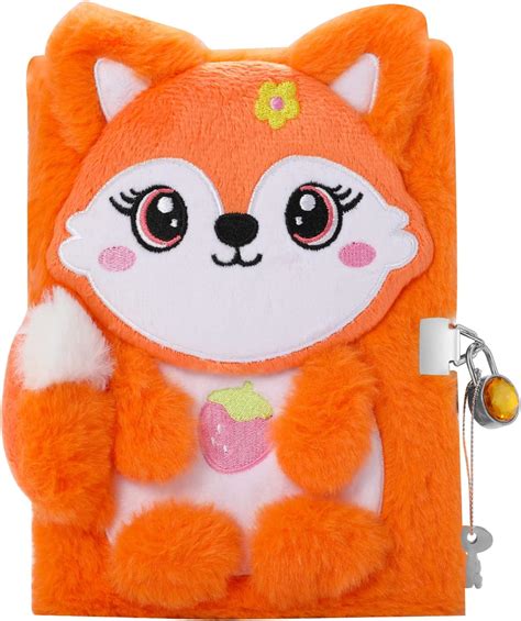 Amazon YOYTOO Fox Diary For Girls With Lock And Keys Plush Fox