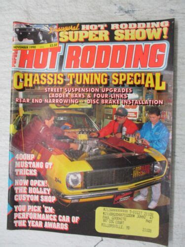 Popular Hot Rodding Magazine Nov Chassis Tuning Special Steve