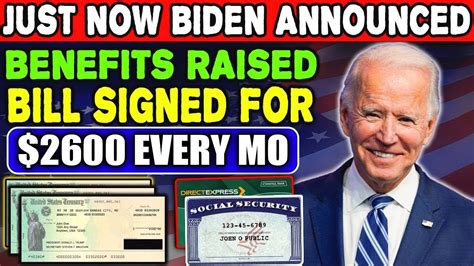 Just Now Biden Announced Every Month Benefits Raised For