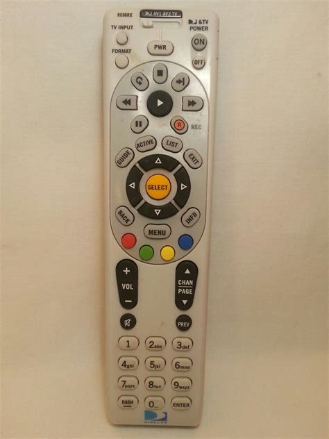 DIRECT TV RC66RX Remote Control Universal IR EBay