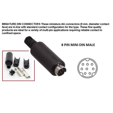 Jual Connector 8 Pin Mini Din Male Jakarta Pusat Dua Bendera Tokopedia