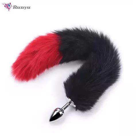 Metal Material Butt Plug Cosplay Toys Fox Tail Anal Plug Sex Toys For