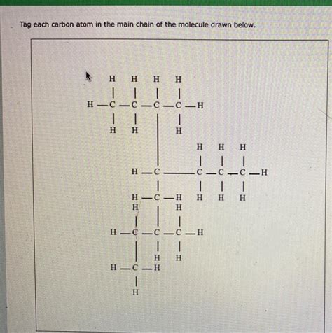 Solved Tag Each Carbon Atom In The Main Chain Of The Chegg