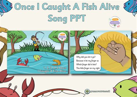 Eyfs Nursery Rhymes 12345 Once I Caught A Fish Alive Song Ppt