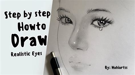 How To Draw Realistic Eyes With Pencil Step By Step Tutorial Youtube