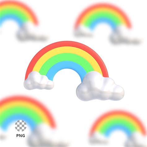 Icono D Del Arco Iris Archivo Psd Premium