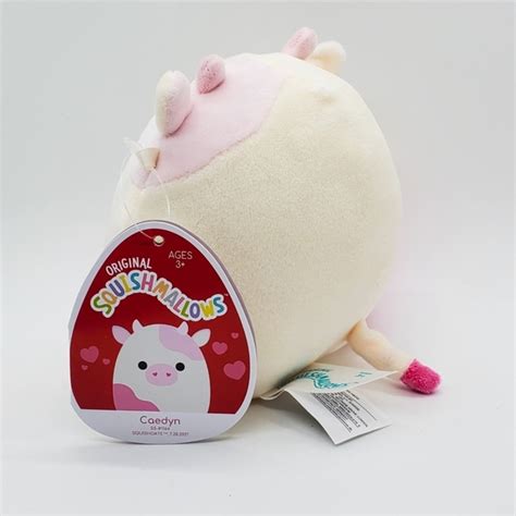 Kellytoy Toys 45 Squishmallow Caedyn The Pink Cow Valentines Day Kellytoy Plush New Poshmark