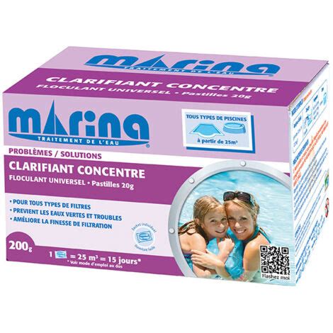 Marina Clarifiant concentré Floculant universel Pastilles 200g