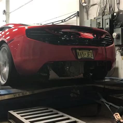 Mclaren Mp C Boosted By Pure Made Rwhp Rwtq On Mustang Dyno