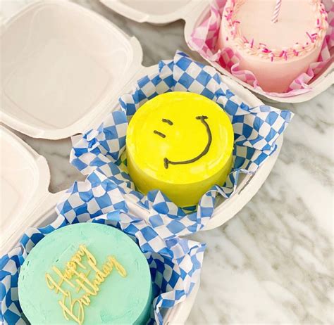 Aesthetic Mini Lunchbox Cakes Mini Cakes Birthday Simple Birthday