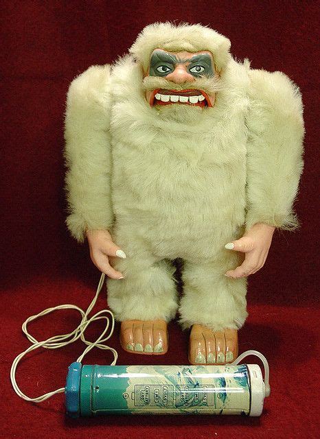 Vintage Toys Remote Controlled Robot Yeti Abominable Snowman Vintage Battery Operated Walking