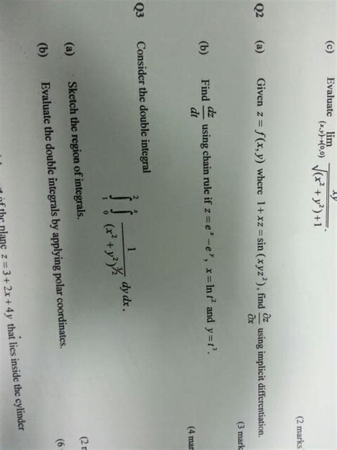 Solved Evaluate Lim X Y Rightarrow 0 0 Xy Squareroot Chegg