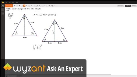 Area Equation Of Equilateral Triangle