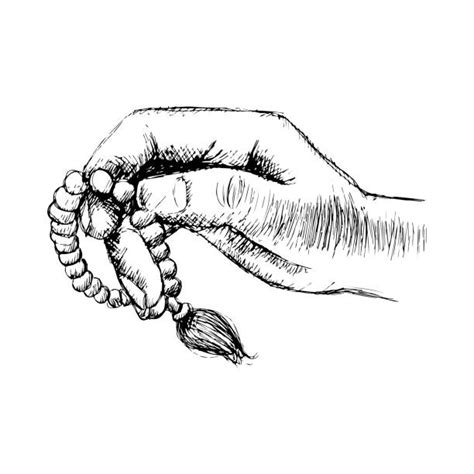 Drawings Of Hands Holding A Rosary