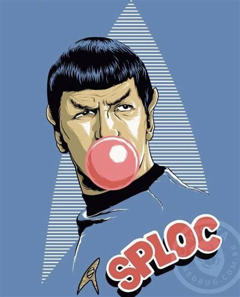 An Image Of A Man With A Bubble In His Mouth And The Word Sploc On