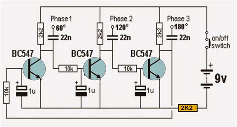 teo  mastoras transistor based  phase sine wave generator circuit