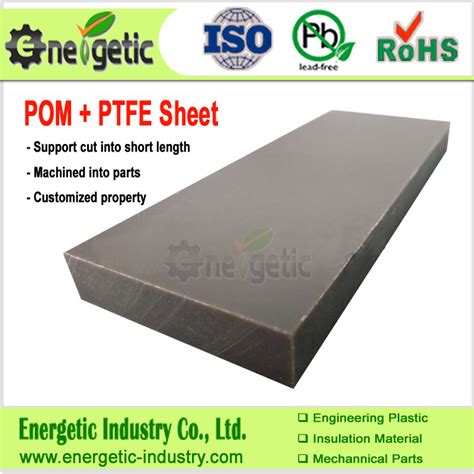 Pom Ptfe Filled Alloy Modification Sheet Pom Sheet Pom Rod Acetal Rod