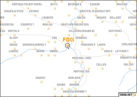 Foix (France) map - nona.net