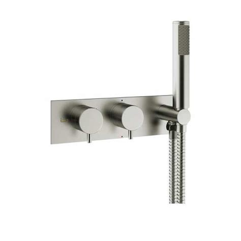 Crosswater MPRO Brushed Stainless Steel Thermostatic Bath Shower Valve