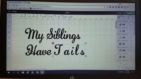 Connecting Cursive Letters In Cricut Design Space Youtube