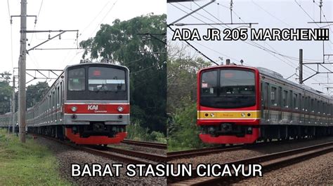 Kumpulan Krl Jr Series Di Barat Stasiun Cicayur Ada Jr Marchen