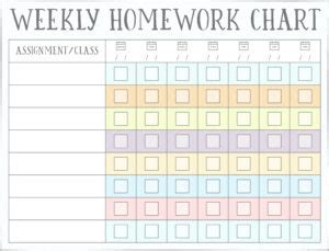 Homework (Reward) Charts - Free Printables | Live Craft Eat