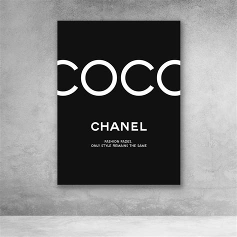 Chanel Coco Modern Fashion Canvas Wall Art In 2020 Chanel Wall Art