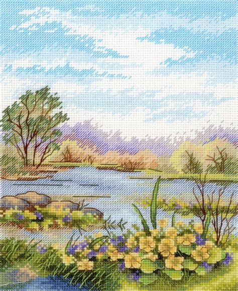 Forest Pond Cross Stitch Kit Code NV 833 MP Studia Buy Online On