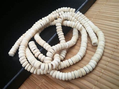 Qty Mm Natural Coconut Shell Beads Heishi Disc Shaped Etsy