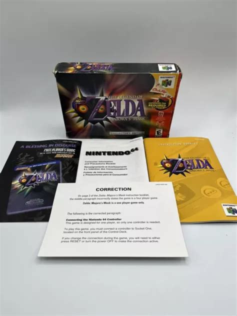 The Legend Of Zelda Majoras Mask Collectors Edition N64 Strategy Guide Nintendo 10550