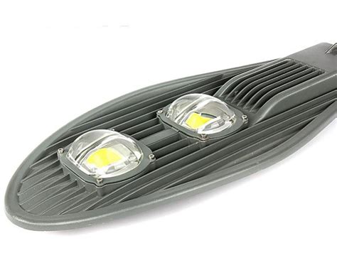 Luminária led pública 100w Pétala Cinza COB Inmetro Nova Luminária