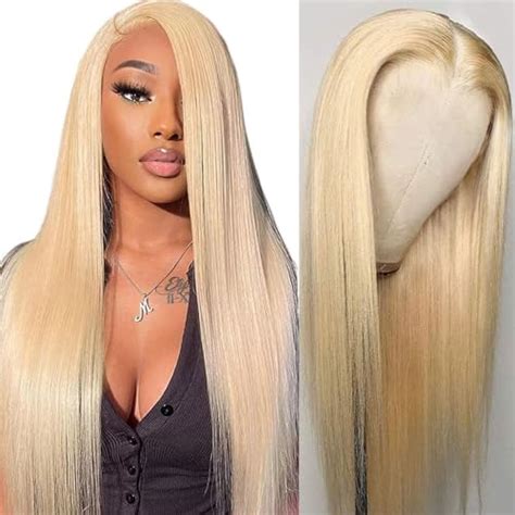 30 Inch 613 Lace Front Wig Human Hair Blonde 13x4 Hd