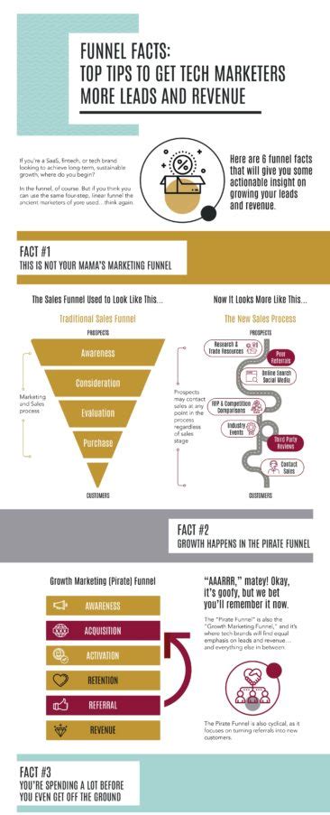 Top Growth Facts About The Tech Marketing Funnel Infographics Zone