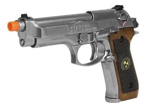 Pistola Airsoft We M Biohazard Chrome G Samurai Edge Gbb